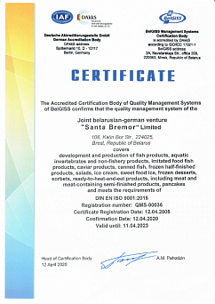 Certificate DIN EN ISO 9001